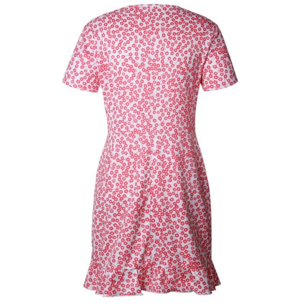 RESTOCK 💋RED FLORAL💋V neck summer short - Dress - Picture 6 of 8